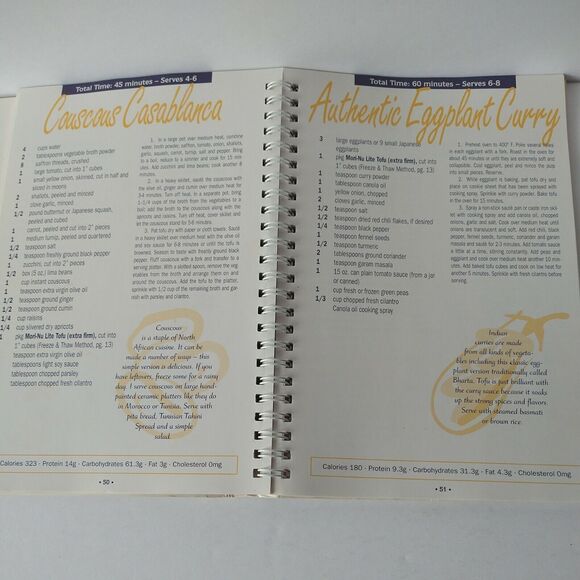 ART OF TOFU Celebrated Vegetarian Recipes from Around World by Richmond Vtg 1997 - Picture 7 of 14